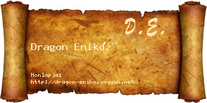 Dragon Enikő névjegykártya