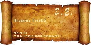 Dragon Enikő névjegykártya