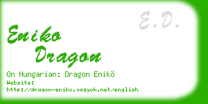 eniko dragon business card